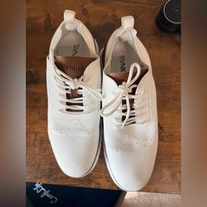 White and Brown Men's Sneakers